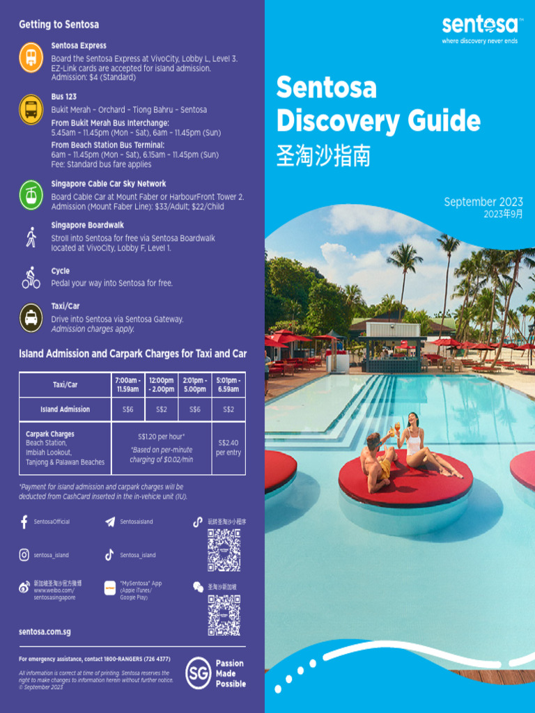 Sentosa Island Visitor Guide 2023 | PDF