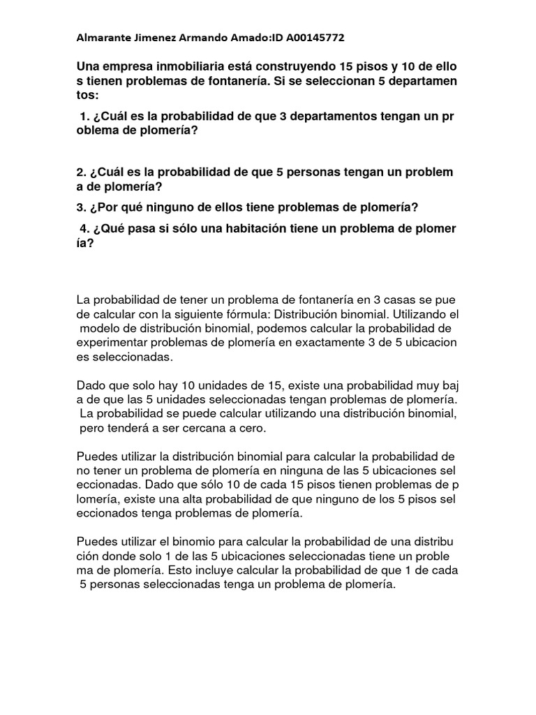 Unidad+3 +actividad+5 +Distribución+Hipergeométrica | Descargar gratis ...