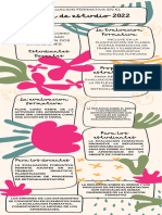 Infografía Consejos Creativos Formas Orgánicas Floral Beige