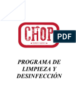 Programa de Limpieza y Desinfección