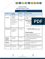 Lista de Utiles 3° Basico 2024