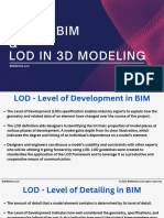 LOD in 3D Modeling and LOD in BIM