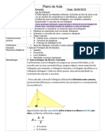 Plano de Aula ÁREA DO TRIÂNGULO