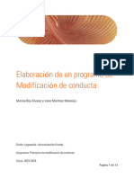 Elaboración de Un Programa de Modificación de Conducta