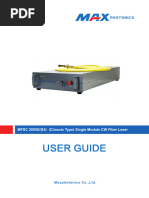 2000X User Manual of Maxphotonics Laser