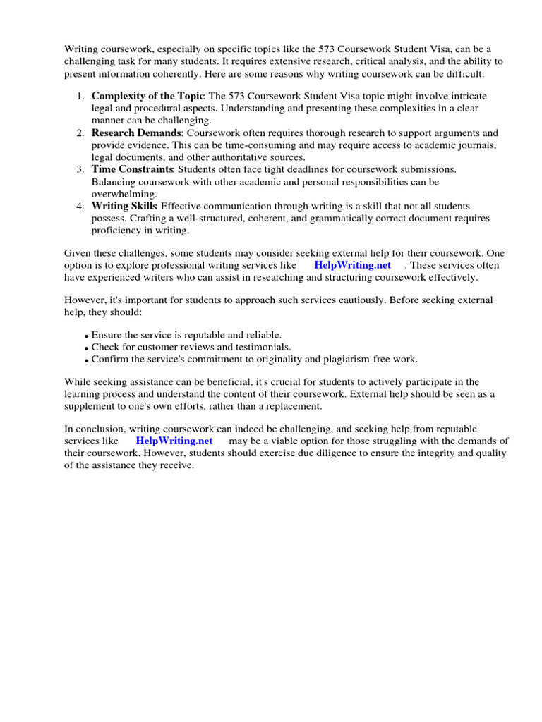 Student Visa Coursework Guide | PDF | Travel Visa | Doctor Of Philosophy