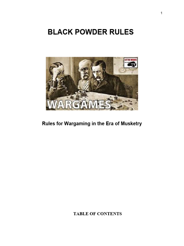 Black Powder Wargaming Rules Guide | PDF | Infantry | Reconnaissance