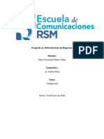 Trabajo Final Diplomado Administración de Negocios - María Fernanda Platero Vides