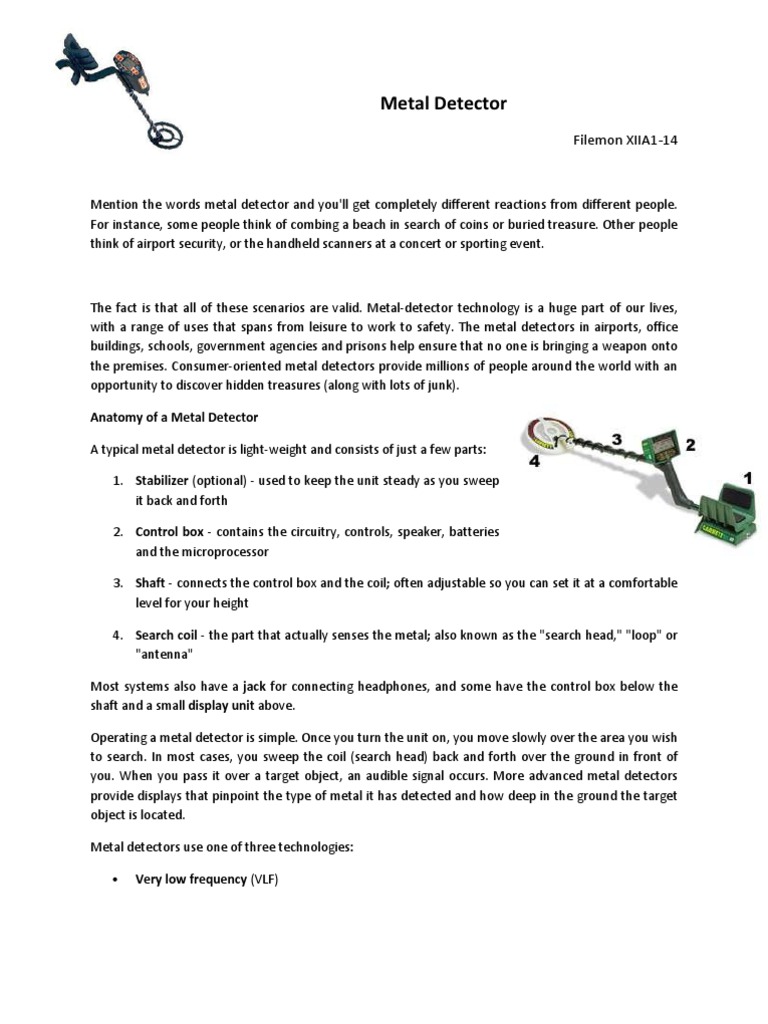 Metal Detector | PDF | Metal Detector | Inductor