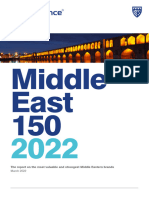 Middle East 150: The Report On The Most Valuable and Strongest Middle Eastern Brands March 2022