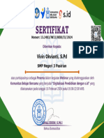Sertifikat KBB Webinar 13 - Vivin Okvianti, S.PD - Vivinokvianti80@guru - Smp.belajar - Id