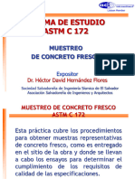 Exposición de La Norma de Estudio ASTM C172