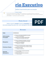 de Sumário Executivo Com Estilo Profissional Clássico em Preto, Branco, Azul e Azul-Claro