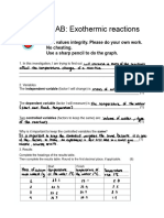 Grade 7 Assessed Lab 4 - Exothermic Reactions - Lab Assessment