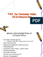Tax for Consumer Sales Oil and Natural Gas