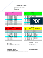 Jadwal Tatap Muka