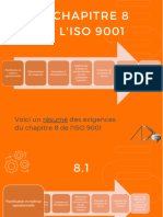 Voici Un Résumé Des Exigences Du Chapitre 8 de l'ISO 9001