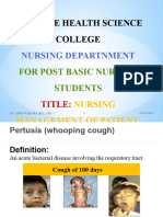Pertussis (100 Days Cough)