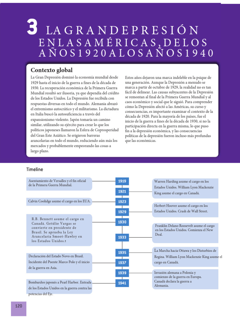 Causas y Consecuencias de la Gran Depresión | PDF | Gran depresion ...