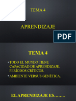 Tema 4 - El Aprendizaje