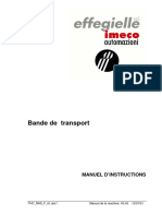 Bande de Transport: Manuel D'Instructions