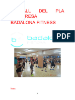 Treball Del Pla D'Empresa Badalona Fitness: Índex