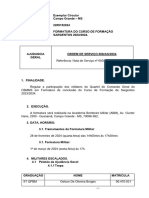 ORDEM DE SERVIÇO #008 - Formatura CFS