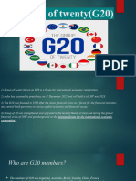 1) Group of Twenty Known As G20