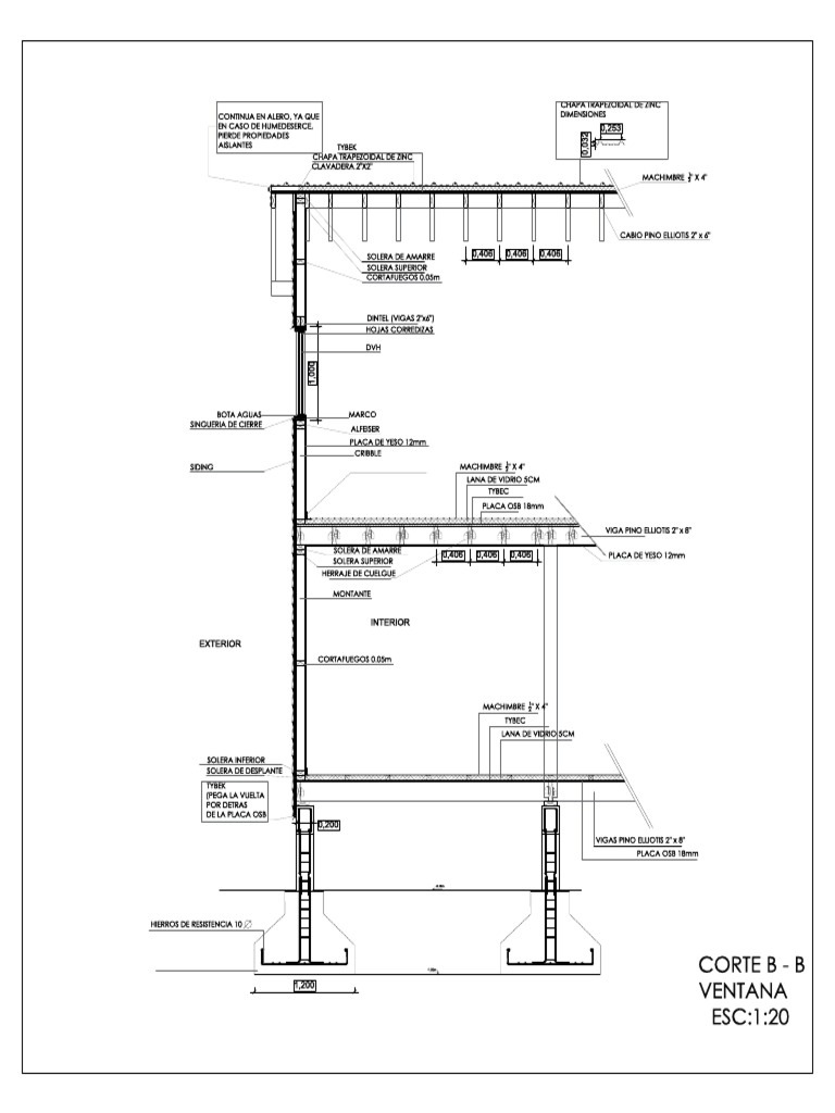 Detalle Constructivo Wood Frame | PDF | Diseño arquitectonico ...