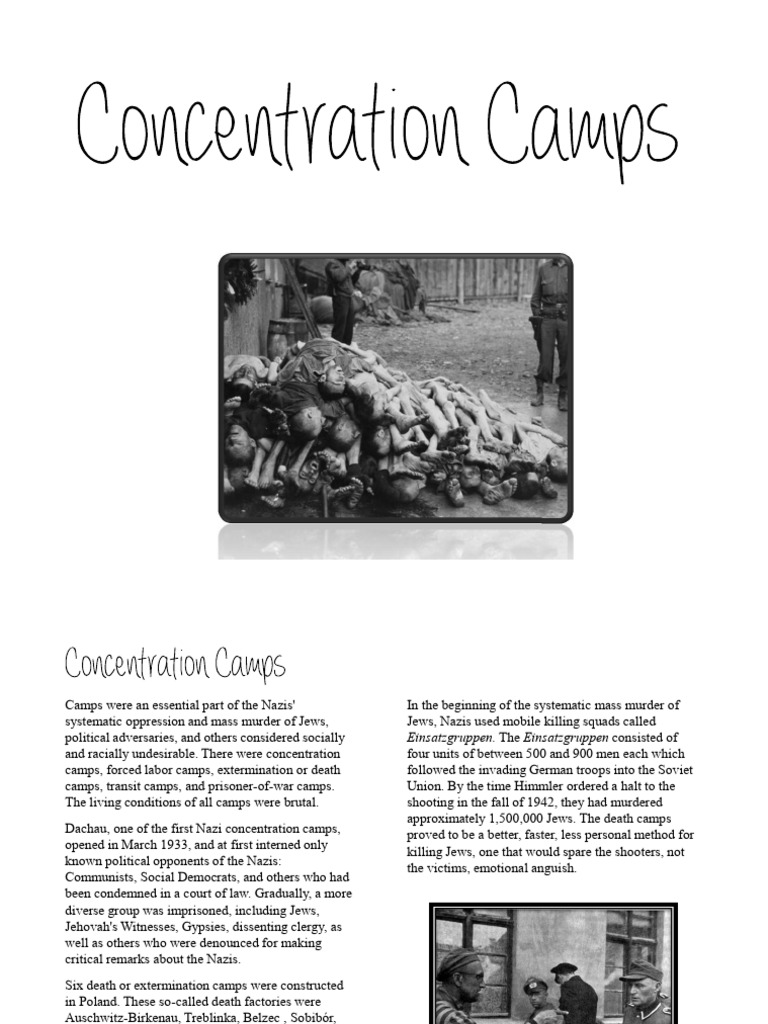 Nazi Camps: Systematic Oppression and Genocide | PDF | Extermination ...