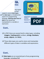Phpmysql 04 PHP Data Types