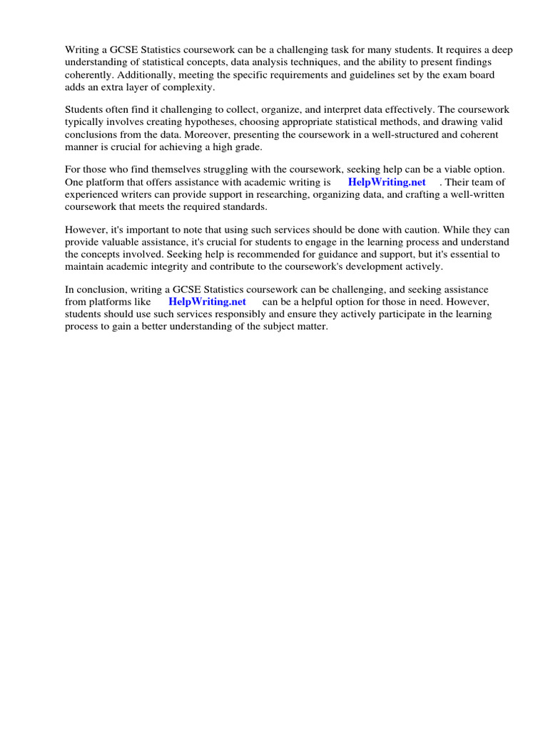 Gcse Statistics Coursework 2013 | PDF | Statistics | Sampling (Statistics)