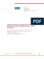 Desinformação Na Pandemia de Covid-19: Similitudes Informacionais Entre Trump e Bolsonaro