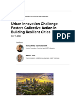 Urban Innovation Challenge Fosters Collective Action in Building Resilient Cities - United Nations Development Programme