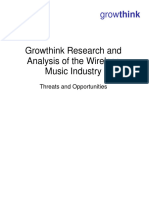 Growthink Researchand Analysisofthe Wireless Music Industry