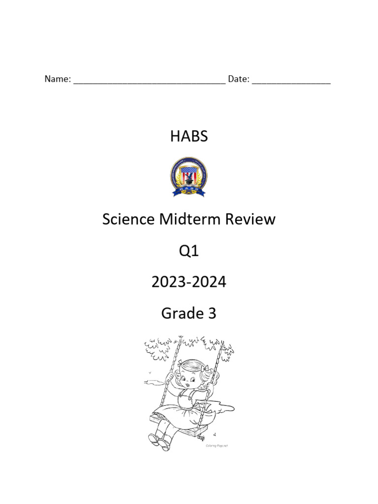 HABS G3 Science Q1 Updated Review | PDF