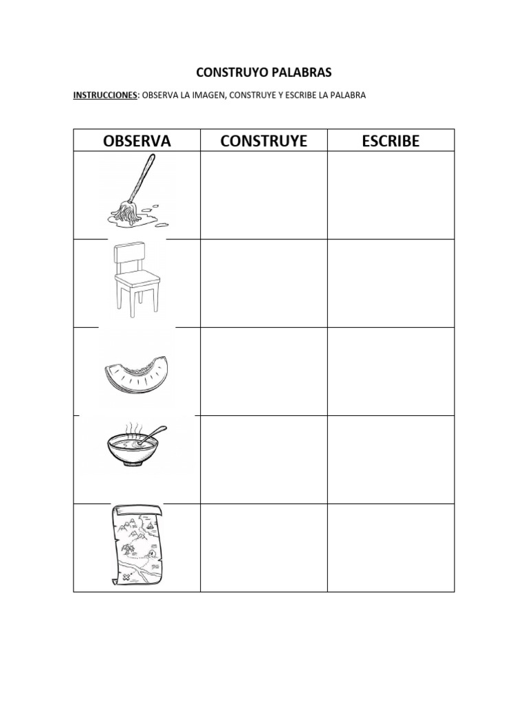Construir Palabras M-P-L-S | PDF