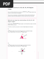 Constructing Angles with Compass & Protractor | PDF | Angle | Geometric ...