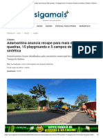 Adamantina Anuncia Recape para Mais de 500 Quadras, 15 Playgrounds e 5 Campos de Grama Sintética - Cidades - Notícias - Siga Mais