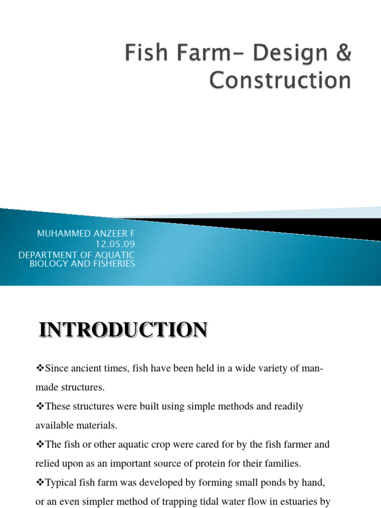 Fishfarmdesignconstructionanzeer 140508042232 Phpapp01 | PDF | Physical ...