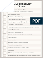 Checklist Cirugía