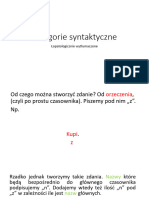Kategorie Syntaktyczne