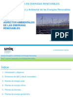 Tema 4 Aspectos Ambientales de Las Energías Renovables