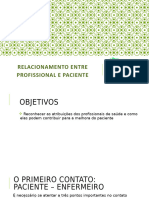 Relacionamento Profissionais de Saãºde e Paciente PDF