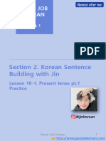 Lesson 10-1. Present Tense pt.1 Practice