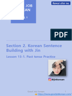 Lesson 13-1. Past Tense Practice