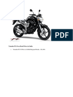 Yamaha FZ-16 On Road Prices in India