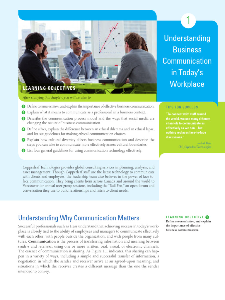 1 Reading Business Communication Pdf Communication Social Media