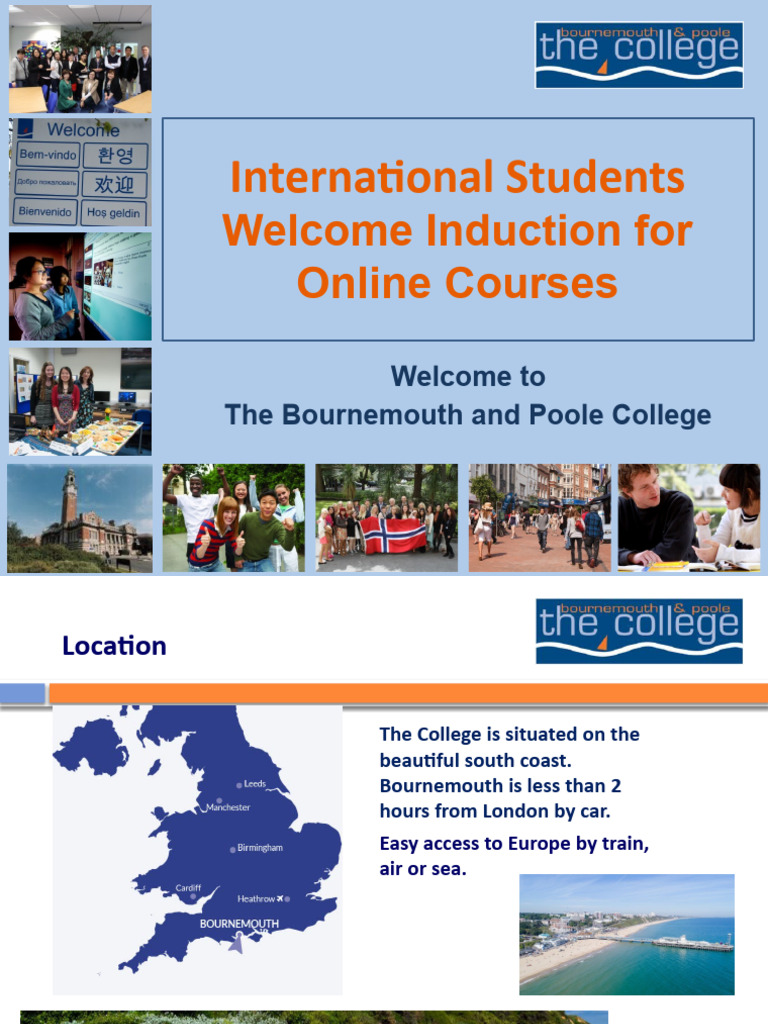 Online Induction for International Students | PDF | Educational ...
