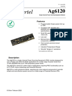 Ag6120 Datasheet Single 30W 74W Power Over Ethernet PoE PSE